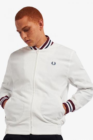 Geaca Barbati Fred Perry J2849 Albi | RO 1203OKIR